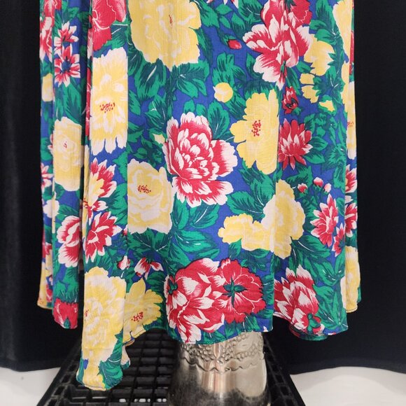 Vintage 70's-80' Handmade Floral Dress 1/2 Sleeve Grandma Special. 40" Chest - Picture 10 of 12